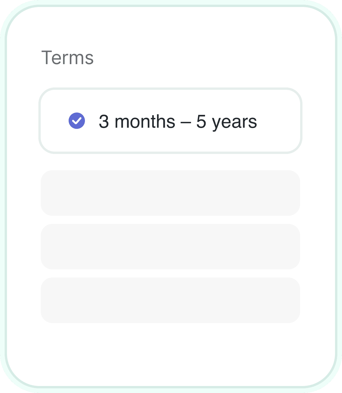 Choose Your Terms